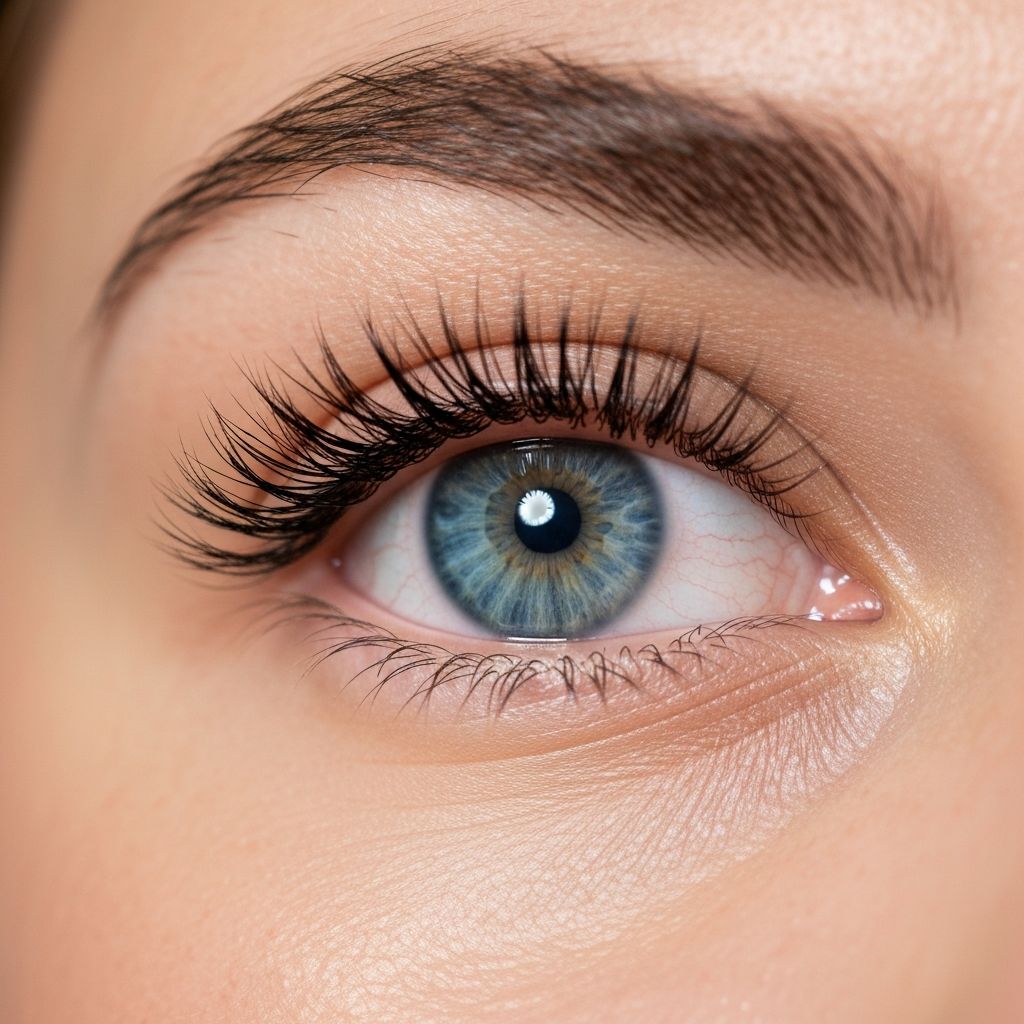 Natural lash lift and tint enhancing eye shape at Aria Lash Studio